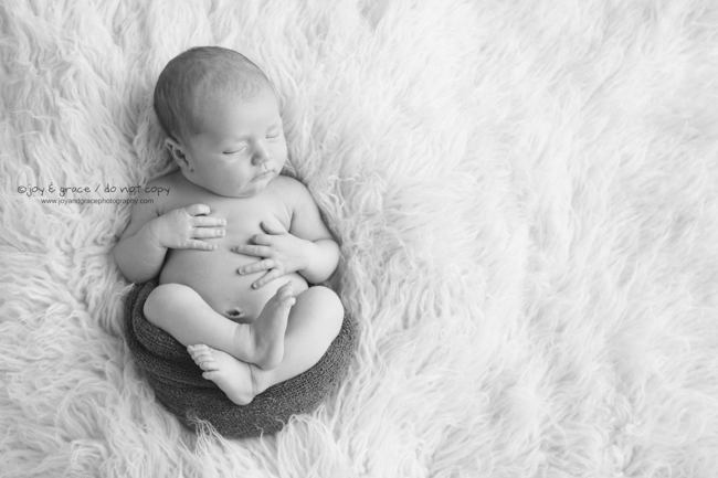 8 day old baby boy - becker newborn photographer